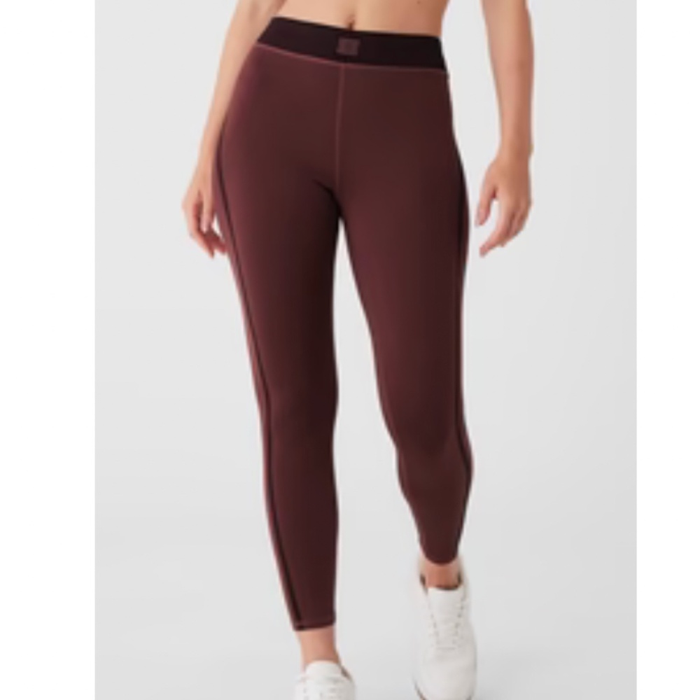 Airlift High-Waist 7/8 Line Up Legging, Cherry Cola Size, Size = XXS, Disc Color
